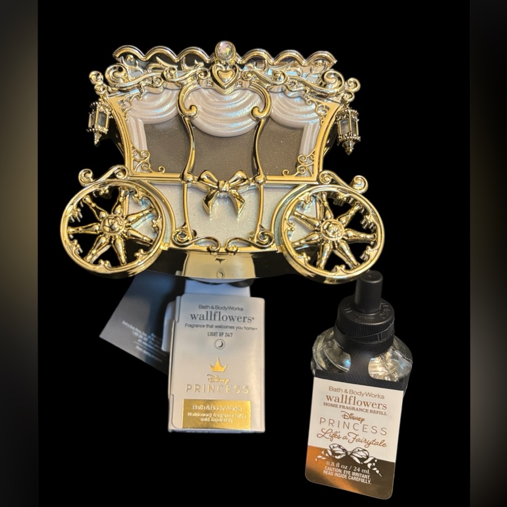 Disney Princess LIFES A FAIRYTALE Carriage Wallflower Projector Plug & Refill